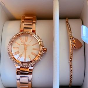 Michael Kors watch and matching bracelet